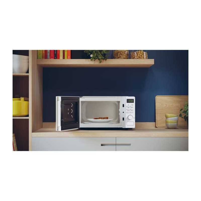 CMGA20SDLWLI Micro-ondes Gril CANDY Idea - 20L - MO : 700W - Gril : 800W - UI digitale - 5 niveaux de puissance - Blanc