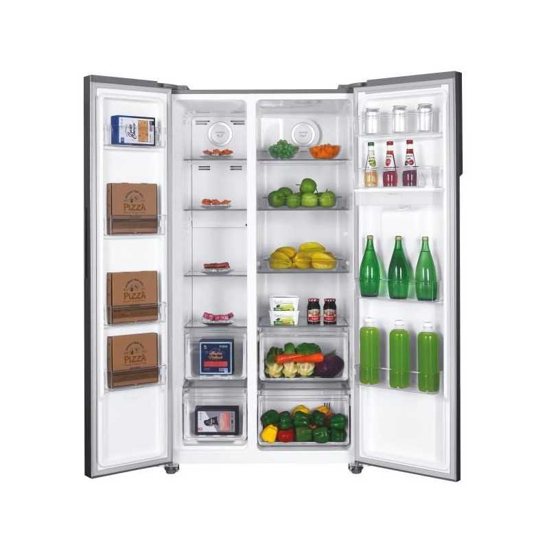 Réfrigérateur Américain - CANDY - CHSBSO-6174XWD - Classe E - 529 L - 39 dB - Inox