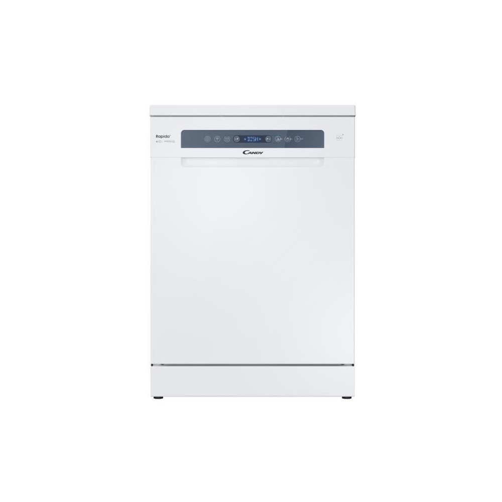 Lave-vaisselle pose libre CANDY CF 4C4F0W? - 14 couverts - Induction - L64cm - 44dB - Connecté - Blanc