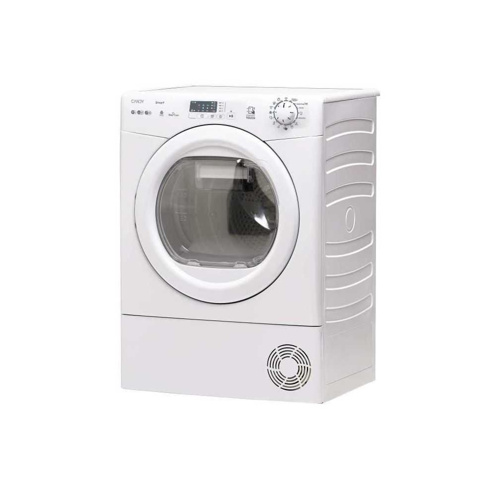 Seche-linge pompe a chaleur CANDY CS EH9N2LE-S Smart - 9 kg - Bac EasyCase - Classe D - Blanc