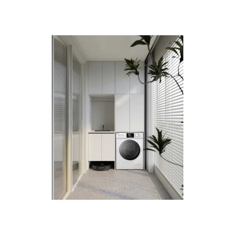 Lave-linge hublot - CONTINENTAL EDISON - CELL10140W3 - 10kg - Moteur induction - 60 cm - 1400 trs/min - Blanc