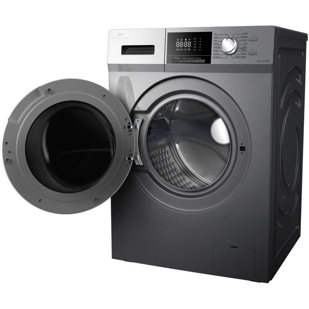 Lave-linge hublot - CONTINENTAL EDISON - CELL12140ISP - 12kg - Induction - 60 cm - 1400 trs/min - Silver