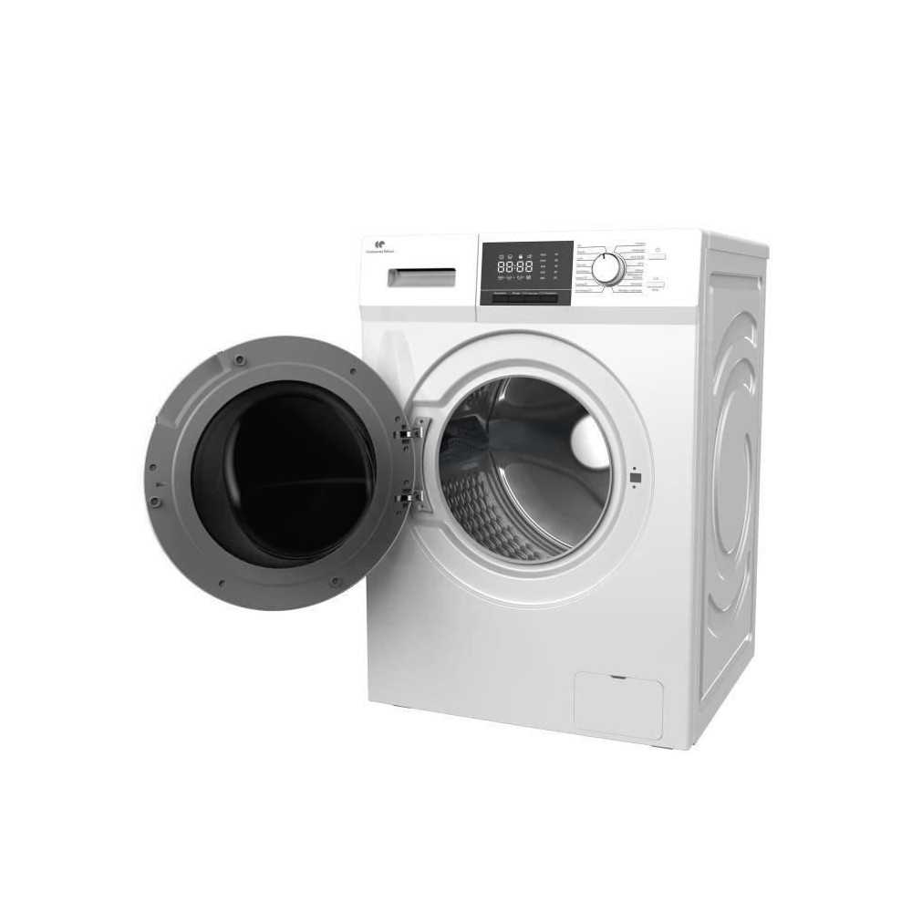 Lave-linge hublot - CONTINENTAL EDISON - CELL12140IWP - 12kg - Induction - 60 cm - 1400 trs/min - Blanc