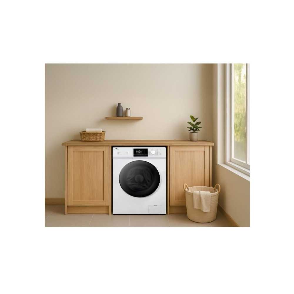 Lave-linge hublot - CONTINENTAL EDISON - CELL12140IWP - 12kg - Induction - 60 cm - 1400 trs/min - Blanc