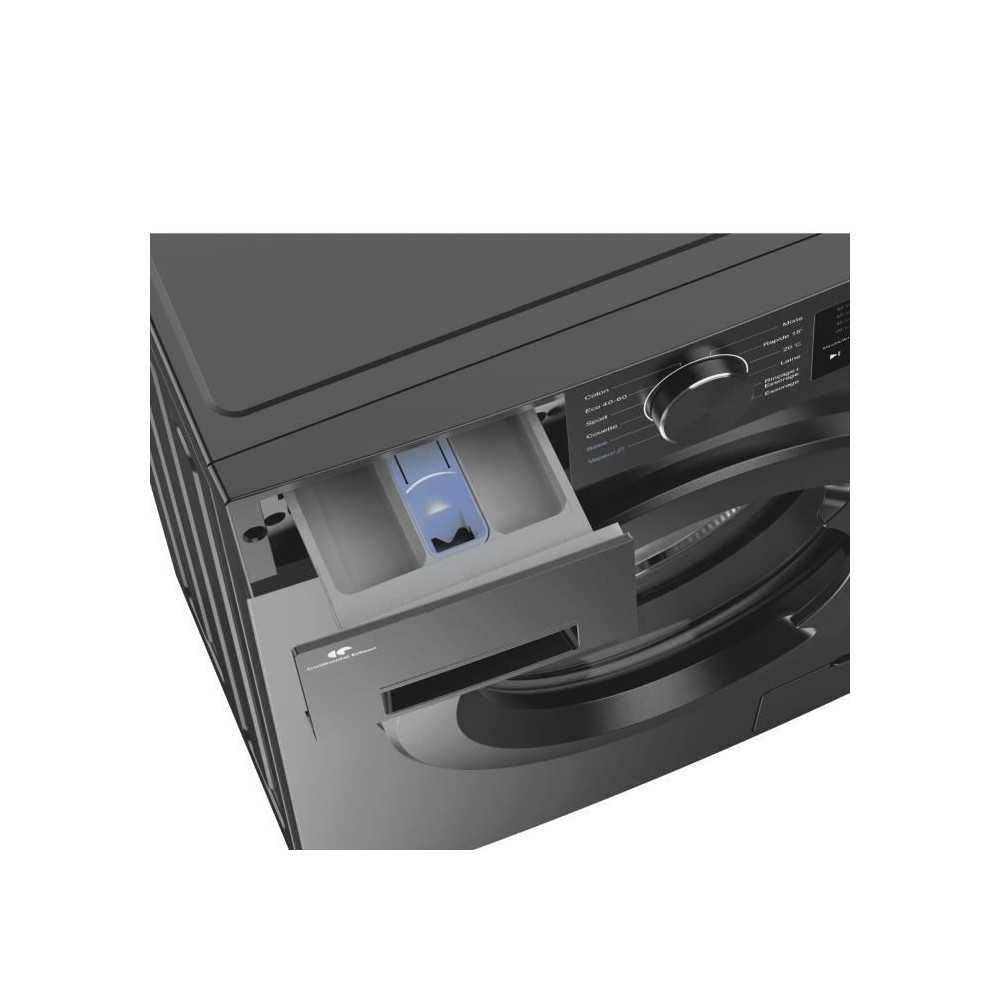 Lave-linge hublot - CONTINENTAL EDISON - CELL712IS3 - 7 kg - Induction - 60 cm - 1200 trs/min - Silver