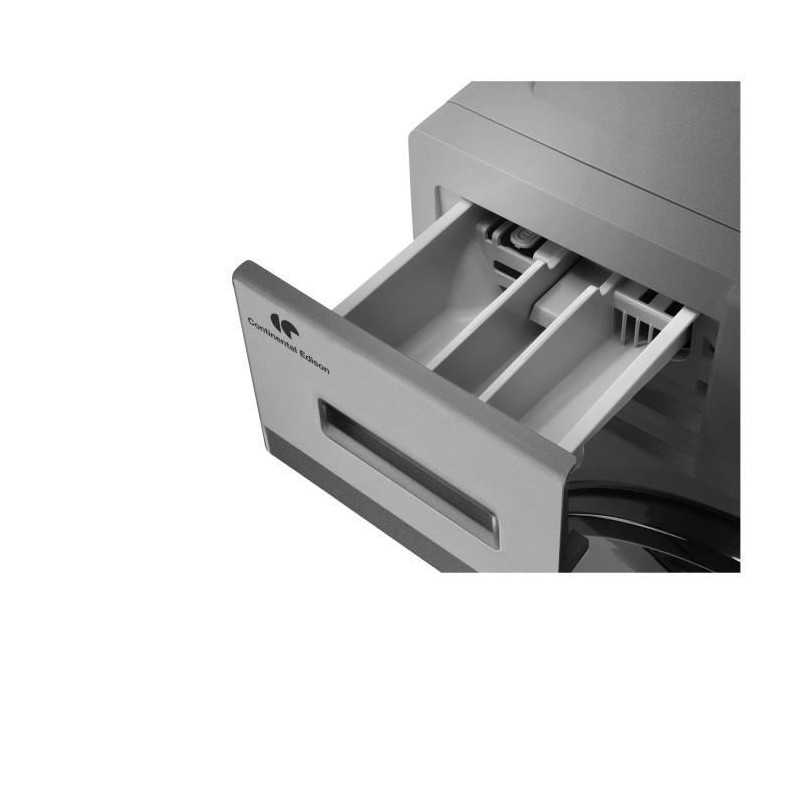 Lave-linge hublot - CONTINENTAL EDISON - CELL8140IS1 - 8kg - Moteur induction - 60 cm - 1400 trs/min - Silver