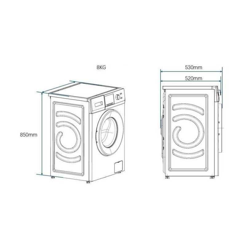 Lave-linge hublot - CONTINENTAL EDISON - CELL8140IS1 - 8kg - Moteur induction - 60 cm - 1400 trs/min - Silver