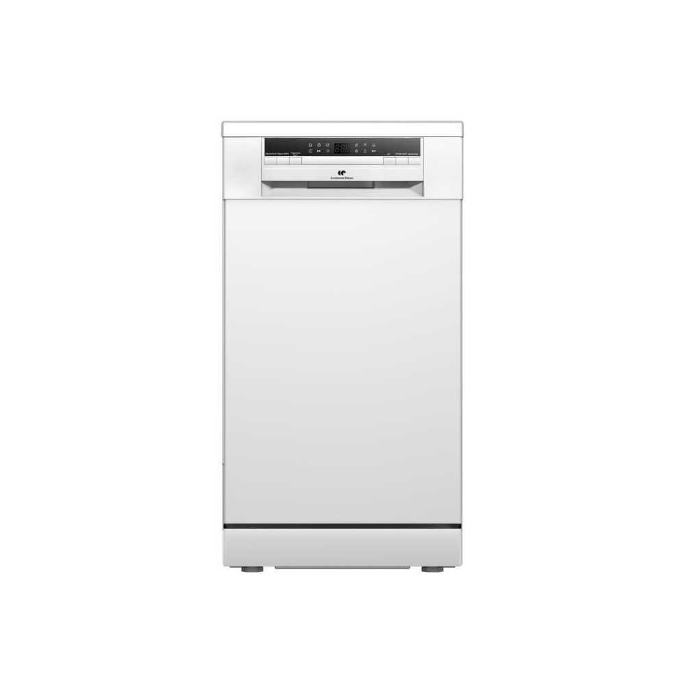 Lave-vaisselle pose libre - CONTINENTAL EDISON - CELV1145W - 11 couverts - 45 cm - 45 dB - Blanc