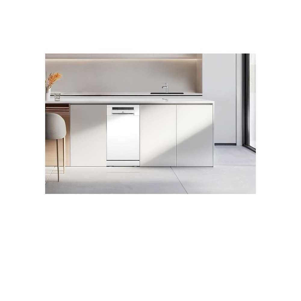 Lave-vaisselle pose libre - CONTINENTAL EDISON - CELV1145W - 11 couverts - 45 cm - 45 dB - Blanc