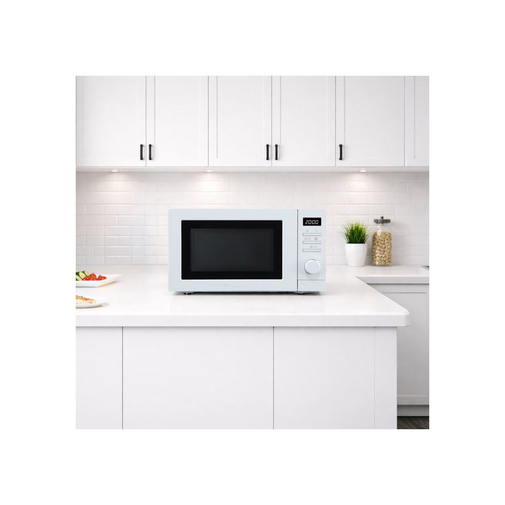 Micro-ondes - CONTINENTAL EDISON - CEMO20DW - Blanc - 1050 W - 20 L - 43,4 x 32,9 x 24,1 cm
