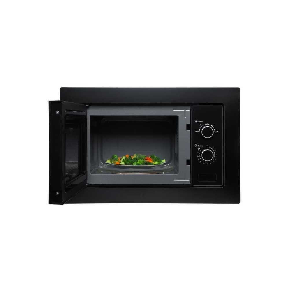 Micro-ondes encastrable - CONTINENTAL EDISON - CEMO20EBM2 - 1280 W - L59,5xH38,5xP35,3 cm - 20L - Noir