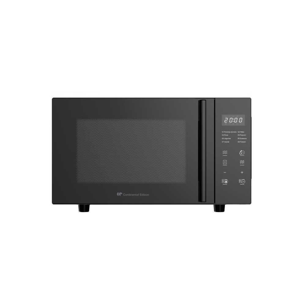 Micro-ondes sans plateau tournant - Flatbed - Grill - CONTINENTAL EDISON - CEMO23FB - 1280 W - L49,2xH29,7 xP34,8 cm - 23L - Noi