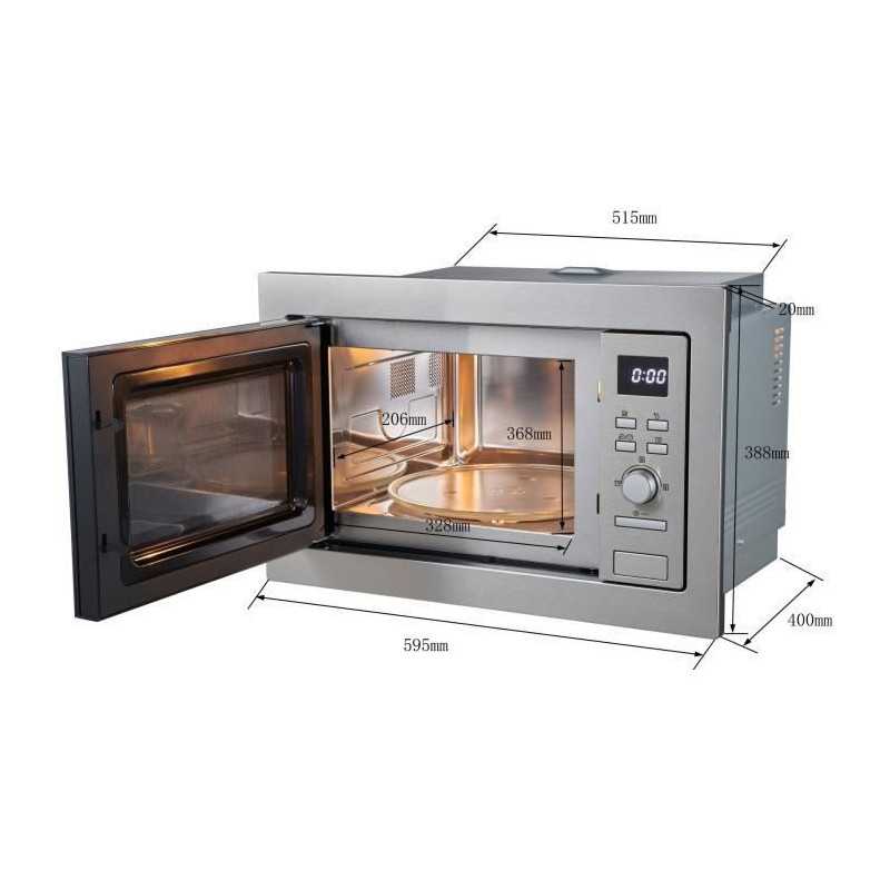 Micro-ondes pose libre 25L CONTINENTAL EDISON 900W, CEMO25GE2