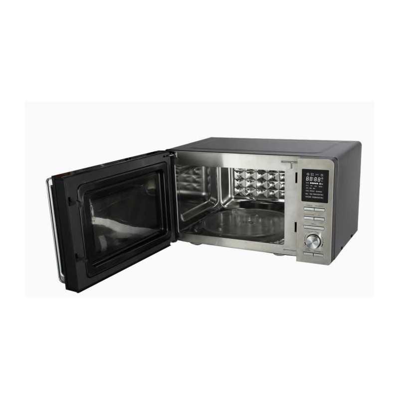 Micro-ondes combiné - CONTINENTAL EDISON - CEMO25SG13S3 - Silver - 25 L - Porte Miroir - 900 W - Grill 1000 W - Convection 1000