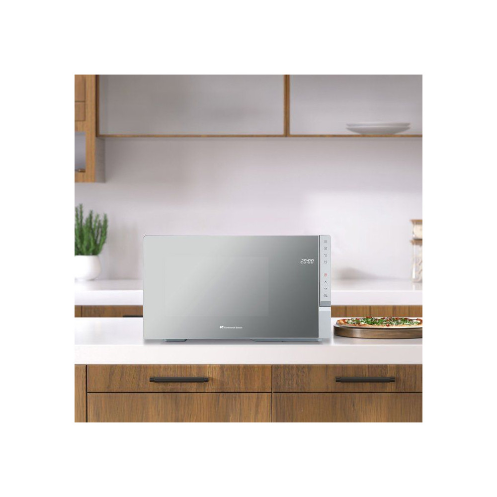 Micro-ondes - CONTINENTAL EDISON - CEMO25UX - Inox - 1400 W - 25 L - 47,2 x 34,4 x 28 cm
