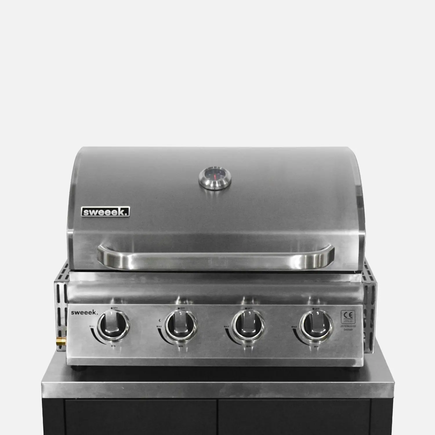 Cuisine extérieure 7 modules acier inoxydable avec barbecue gaz + housse
