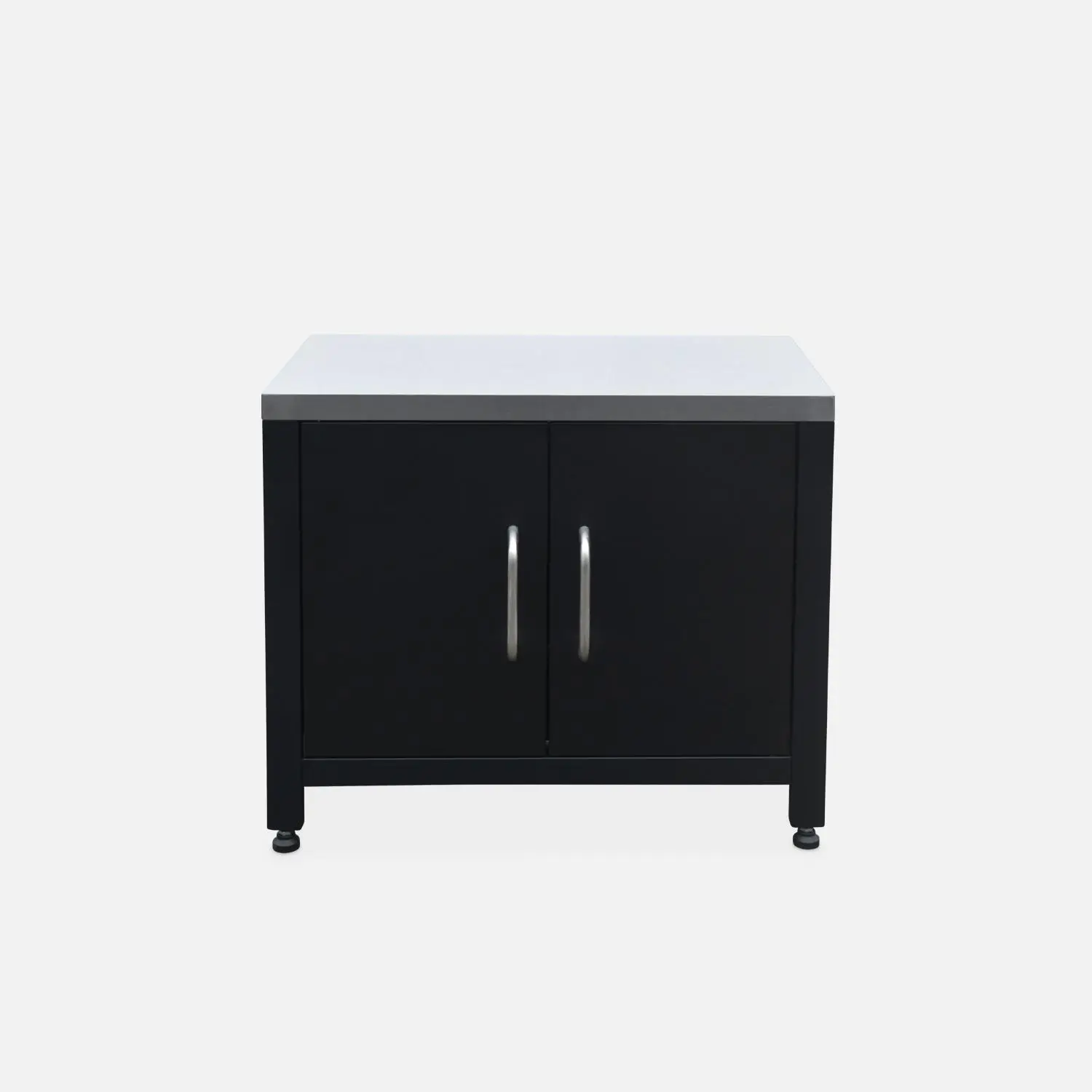 Cuisine extérieure 7 modules acier inoxydable avec barbecue gaz + housse