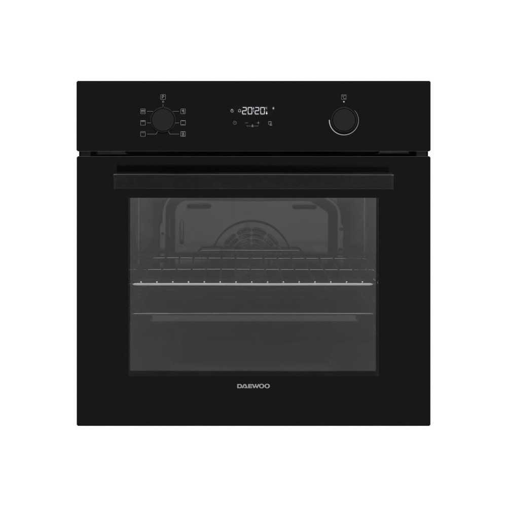 Four encastrable - Pyrolyse - Chaleur tournante - DAEWOO - BO6PR27GBNL - Noir - Porte froide - 59,5 x 57,5 x 59,5 cm