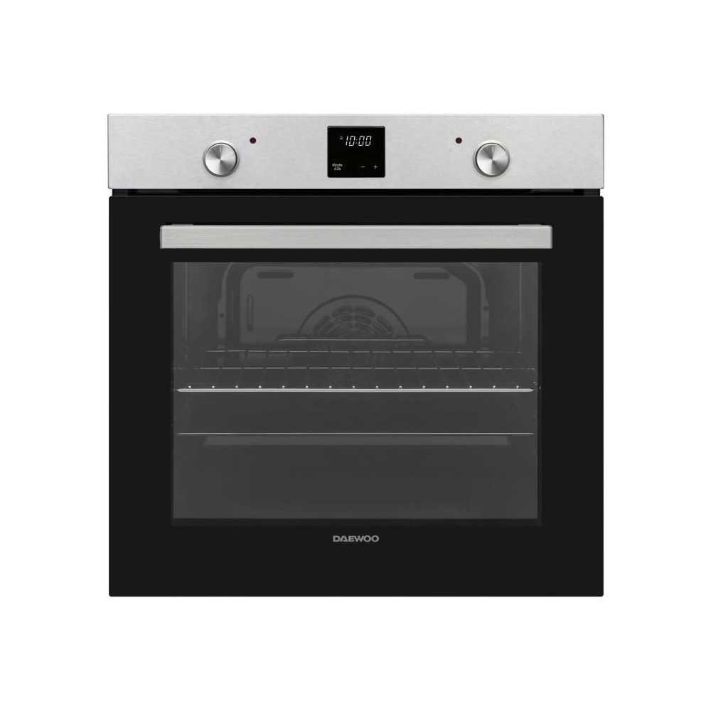 Four encastrable - Pyrolyse - Chaleur pulsée - DAEWOO - BO7PR28MINM - Inox - Porte froide - 59,5 x 57,5 x 59,5 cm