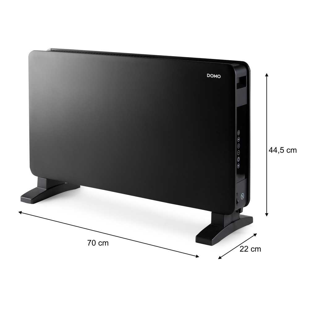 Convecteur de chauffage avec wifi 2000w noir DOMO DO7355CH