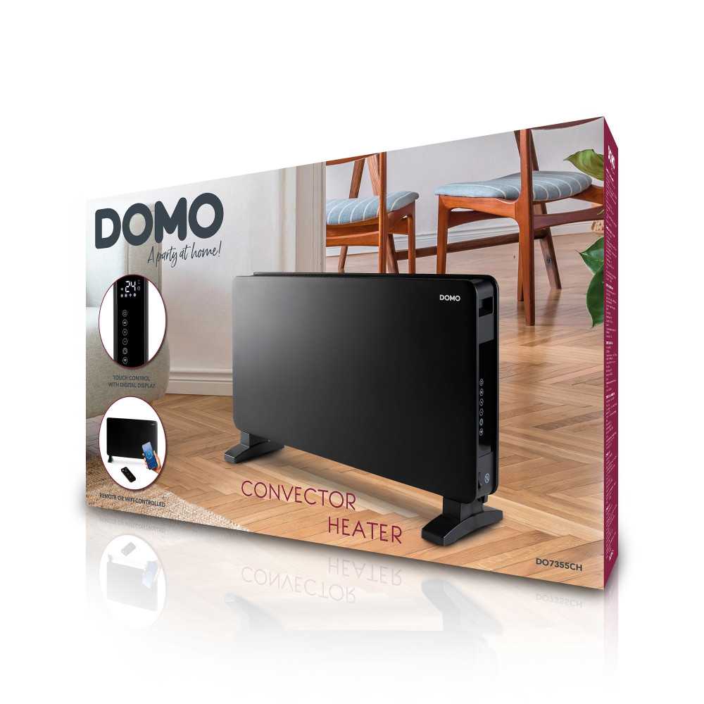 Convecteur de chauffage avec wifi 2000w noir DOMO DO7355CH