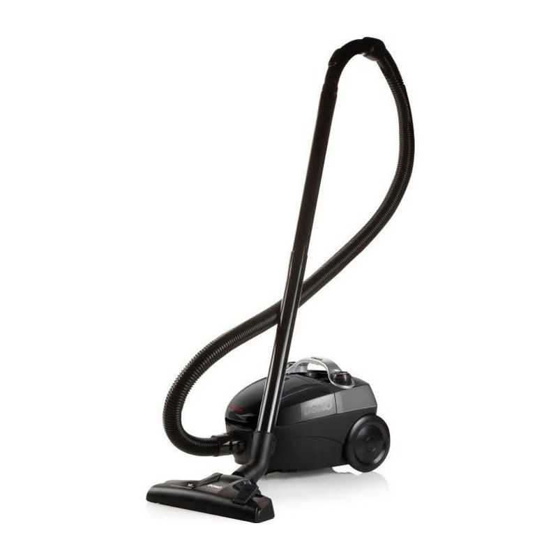 DOMO DO1033S - Aspirateur compact avec sac 450W - Filtre HEPA10. Rayon d'action 7m .Capacité de sac de 1,5L.Flexible plastique