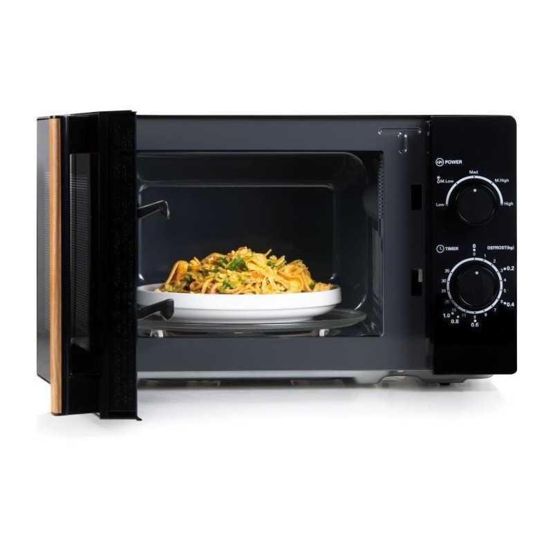 Four micro-ondes DOMO DO2820 - 20L - 700W - Minuterie 35mn - Fonction décongélation - L44 x P35,8 x H 25,8 cm - Noir finition