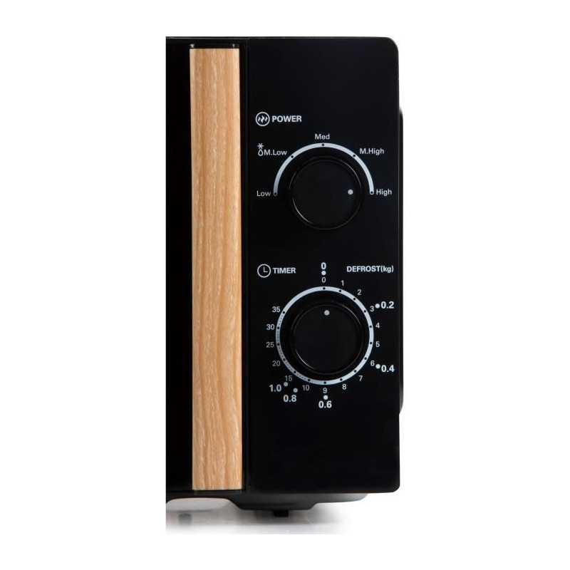 Four micro-ondes DOMO DO2820 - 20L - 700W - Minuterie 35mn - Fonction décongélation - L44 x P35,8 x H 25,8 cm - Noir finition
