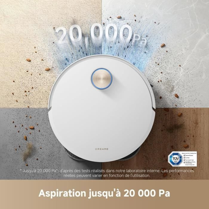 Robot Aspirateur Laveur avec Station - DREAME X50 Ultra Complete - 20 000 Pa - Auto-nettoyage