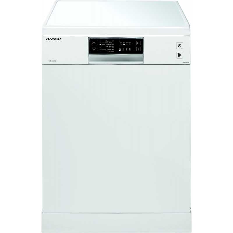 Lave-vaisselle pose libre BRANDT 14 Couverts 59.8cm D, DSF14524W