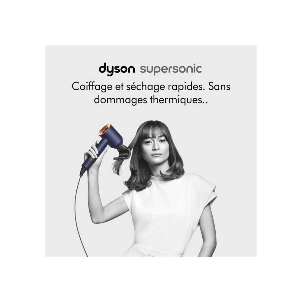 DYSON - Seche-cheveux - Supersonic™ - Cheveux raides a ondulés - Bleu de prusse cuivré - 1600 W
