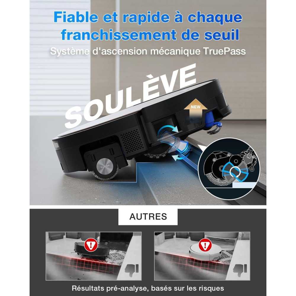 ECOVACS X11 PRO OMNI - Robot Aspirateur Laveur avec Blast - 19500 Pa - PowerBoost Ultra-Rapide - OZMO Roller 2.0 - ZeroTangle 3.