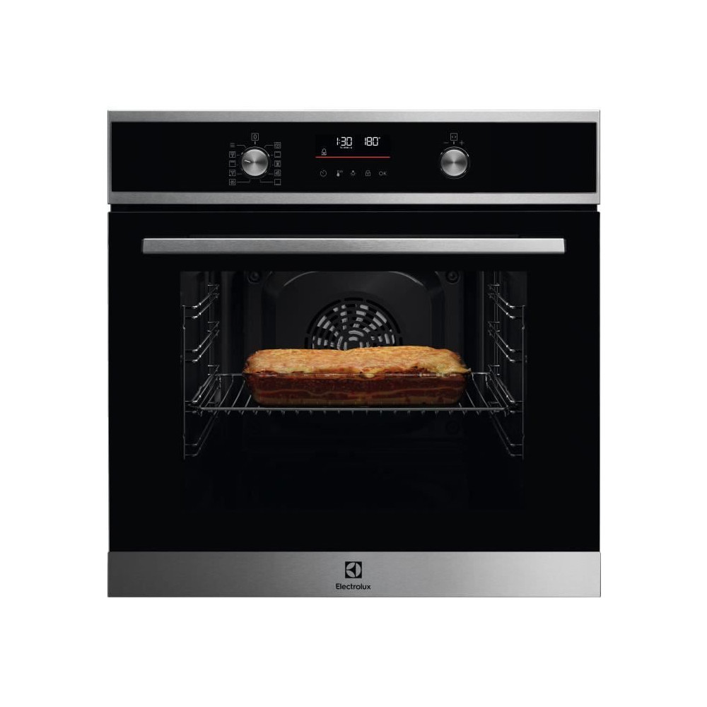 Four ELECTROLUX EOF6P56BX - Chaleur tournante pulsée - Pyrolyse - Porte froide - 25 recettes pré-programmées