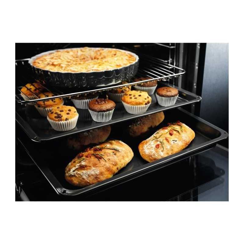 Four encastrable - Pyrolyse - Chaleur tournante pulsée - ELECTROLUX - EOF6P46Z - Noir - Porte froide - 59,4 x 59,6 x 56,9 cm