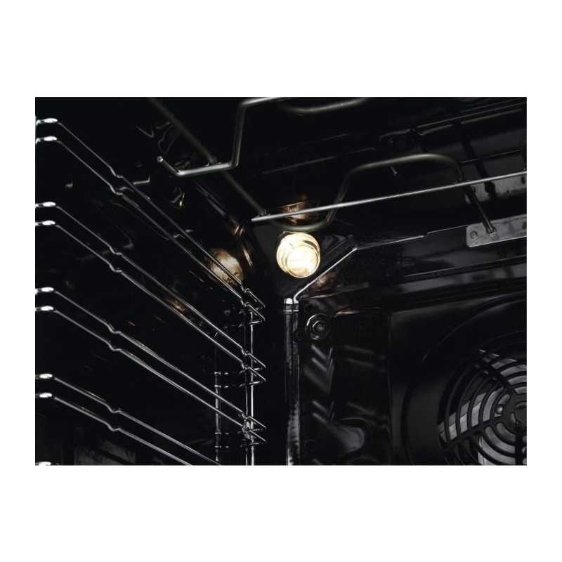 Four encastrable - Pyrolyse - Chaleur tournante pulsée - ELECTROLUX - EOF6P46Z - Noir - Porte froide - 59,4 x 59,6 x 56,9 cm