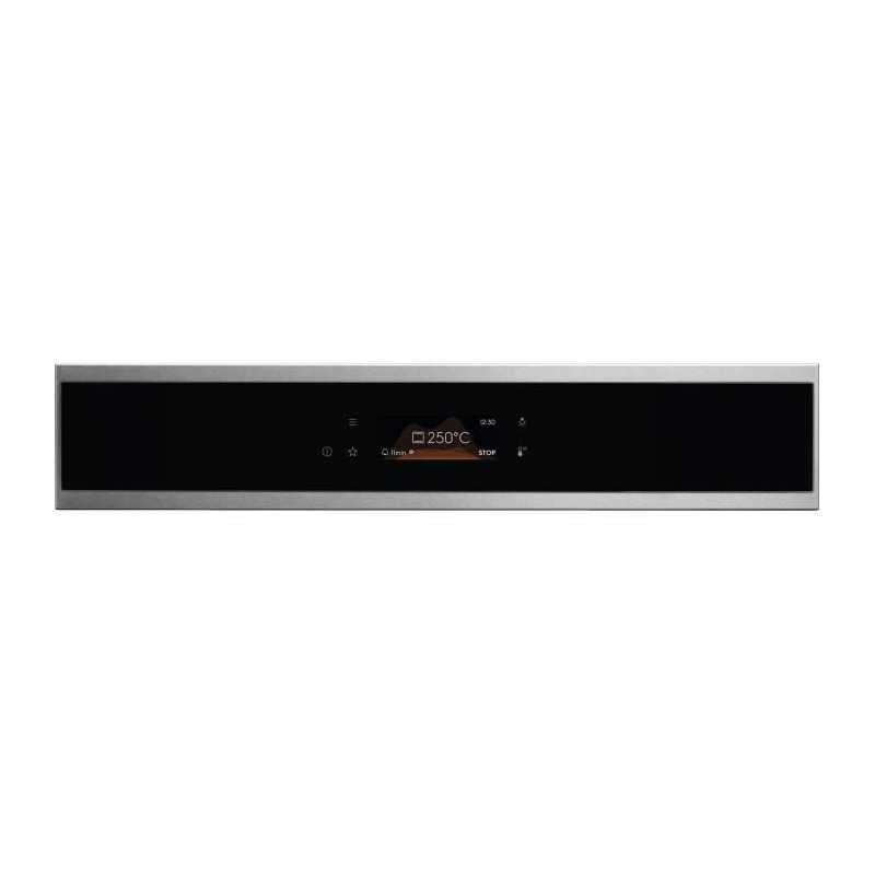 Four encastrable - Pyrolyse - Chaleur tournante pulsée - ELECTROLUX - EOF8P08X - Inox - Porte froide - 59,4 x 59,4 x 56,8 cm