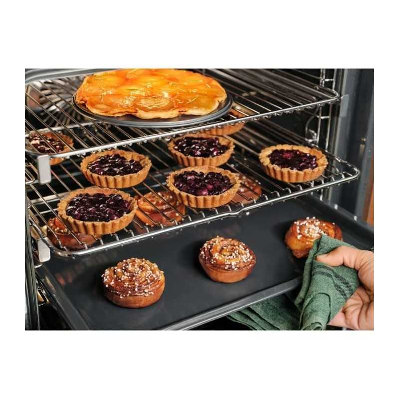 Four encastrable - Pyrolyse - Chaleur tournante pulsée - ELECTROLUX - EOF8P08X - Inox - Porte froide - 59,4 x 59,4 x 56,8 cm