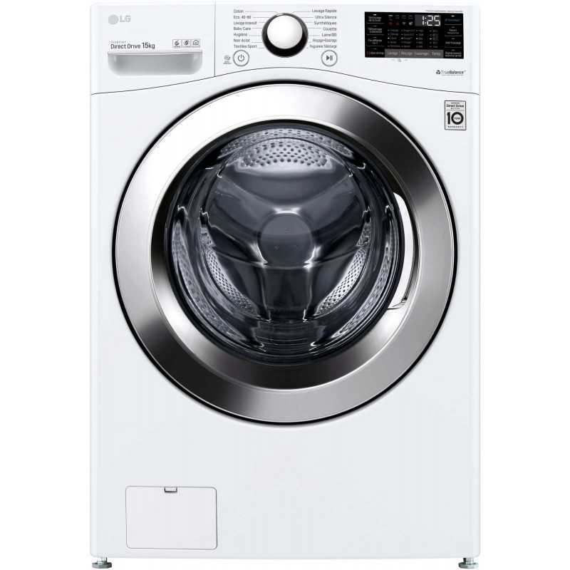 Lave-linge frontaux 15kg 127L LG 1100tr/min 70cm E, F 51 P 12 WH