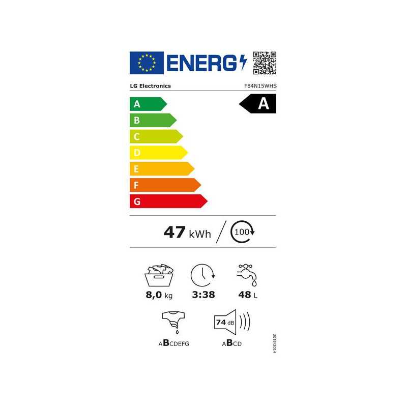 Lave-linge frontal LG F84N15WHS