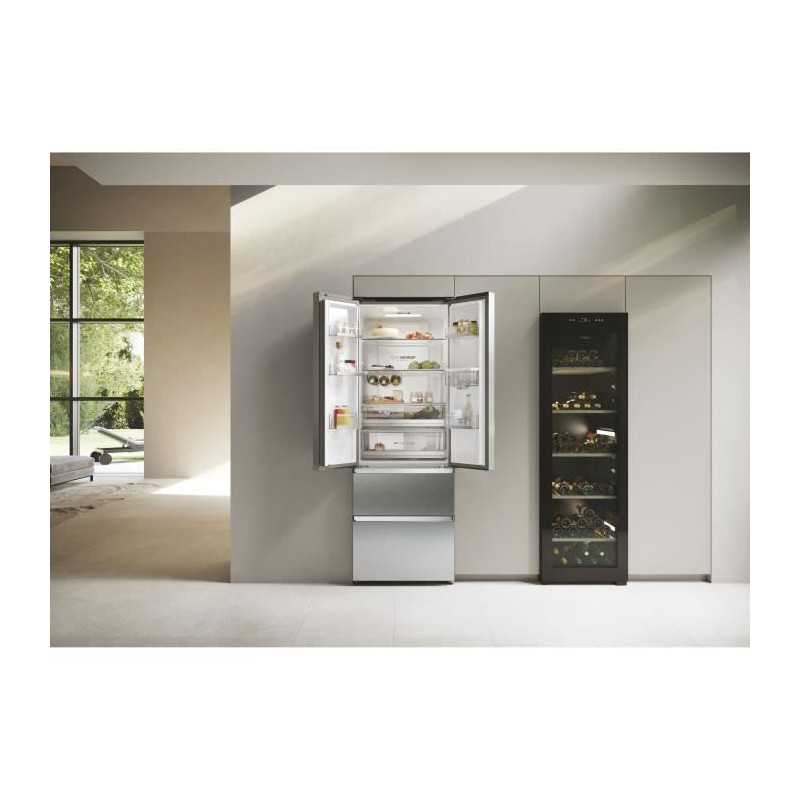 Réfrigérateur Multi-Portes - HAIER - HFR5720EWMG - Classe E - 477 L - 37 dB - Silver