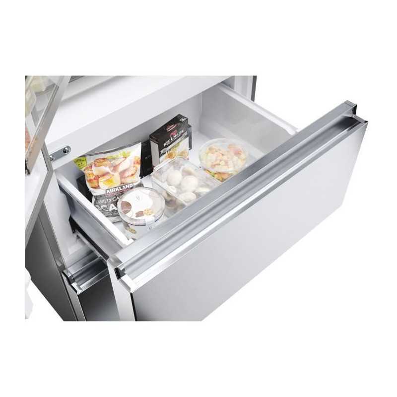 Réfrigérateur Multi-Portes - HAIER - HFR5720EWMG - Classe E - 477 L - 37 dB - Silver