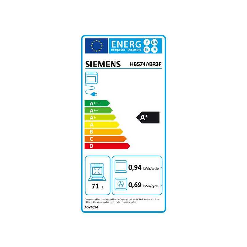FOUR PYROLYSE ENCAST SIEMENS HB574ABR3F