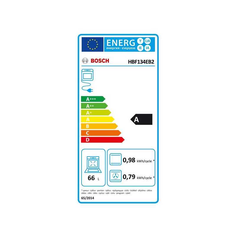 Four EcoClean BOSCH HBF134EB2