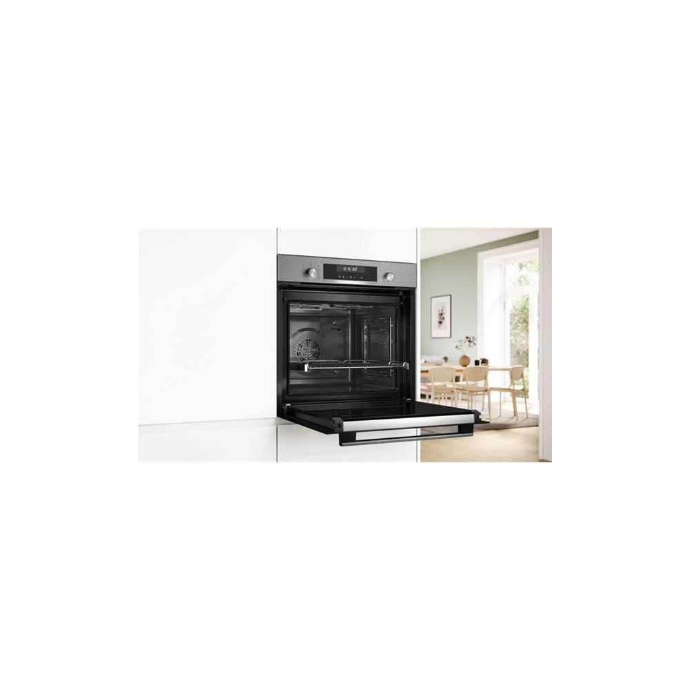 Four, 60 cm, SER6, Classe énergie A+, 9 modes de cuisson, Pyrolyse, Hom BOSCH - HBG578ES7