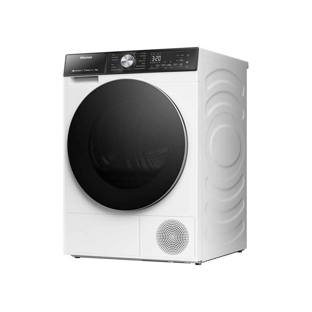 Seche-linge pompe a chaleur HISENSE DH5S102BW - 10 kg - Inverter - Connecté - Classe C
