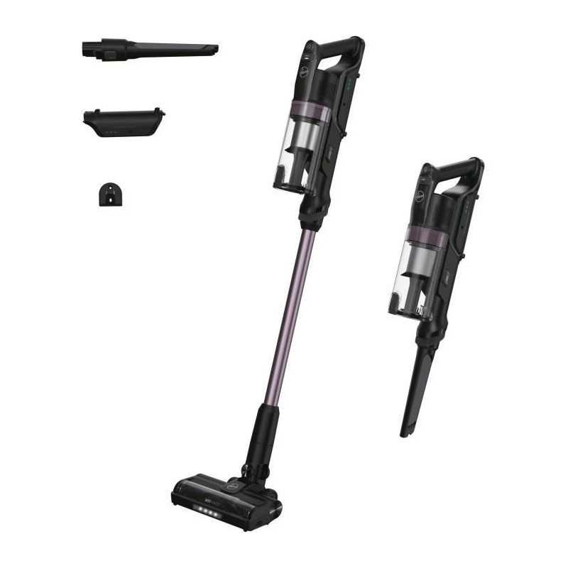 Aspirateur Balai sans fil - HOOVER HF1P10H - 40 AW - Ecran LED - Noir / Pastel violet