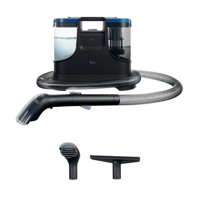 Nettoyeur Détacheur Shampouineuse HOOVER HS500 - Lave et Seche Tapis,Moquette, Canapé, Tissus, Sieges Voiture - Puissant 400W