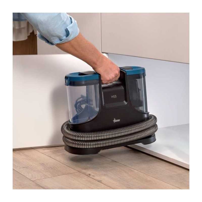Nettoyeur Détacheur Shampouineuse HOOVER HS500 - Lave et Seche Tapis,Moquette, Canapé, Tissus, Sieges Voiture - Puissant 400W