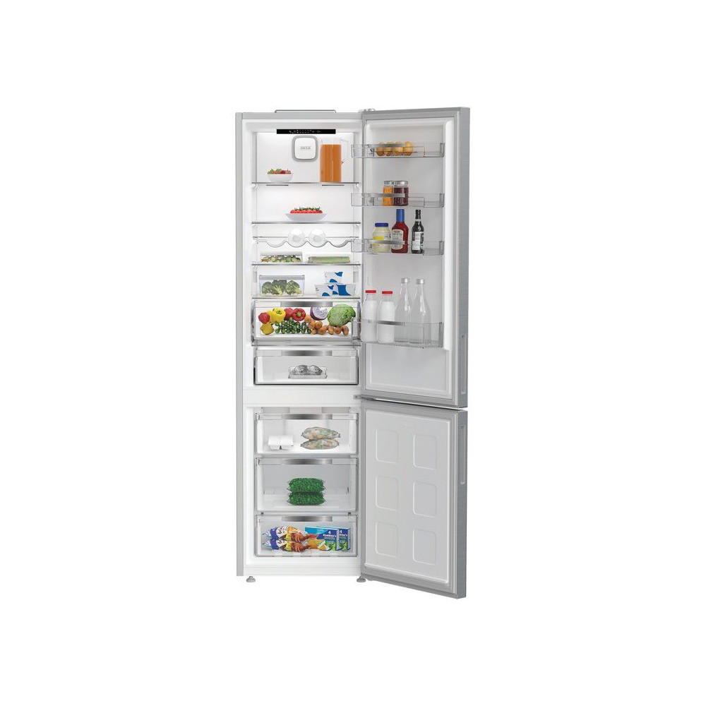 Réfrigérateur combiné - HOTPOINT - HPK25402XP7E - Classe B - 355 L - 59,5 x 66,3 x 203,5 cm - Titanium Inox