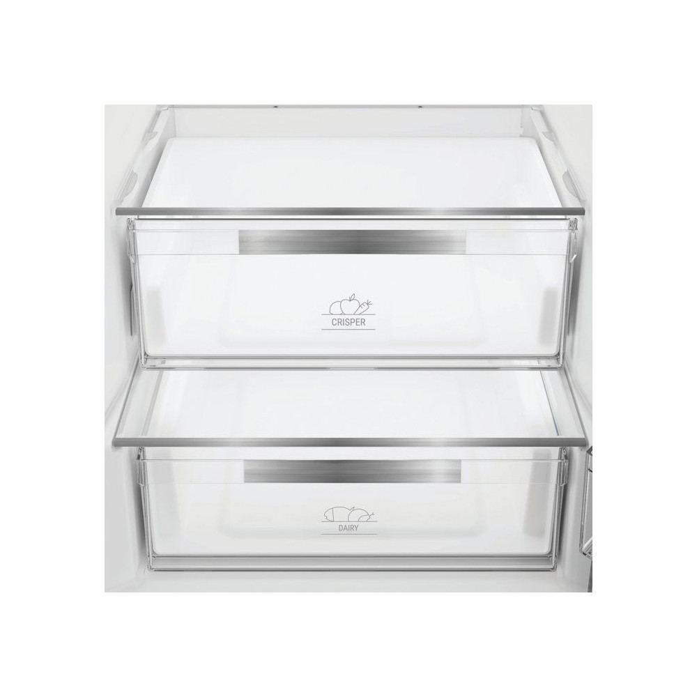 Réfrigérateur combiné - HOTPOINT - HPK25402XP7E - Classe B - 355 L - 59,5 x 66,3 x 203,5 cm - Titanium Inox